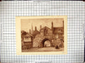 Original Old Antique Print View Queen Strees Salisbury England Architecture
