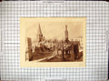Original Old Antique Print Market Cross Malmesbury Frances Macdonald