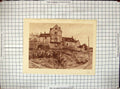 Original Old Antique Print Culver House Malmesbury Architecture