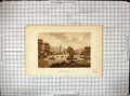 Antique Old Print View Bitford Warwickshire River Bridge Boats Sam Ireland