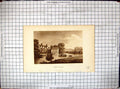 Original Old Antique Print View Bitford Grange River Boats Sam Ireland