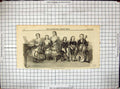 Original Old Antique Print 1859 Portrait Brousil Family Musical Instruments