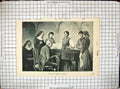Original Old Antique Print Music Piano Nuns Ladies Singing Glifenti
