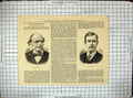 Antique Old Print 1884 Portrait Julius Benedict Alfred Perry Lucas Cricket 19th