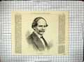 Original Old Antique Print 1871 Portrait Julius Benedict Composer Victorian