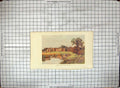 Original Old Antique Print View Charlecote Hall River Mansion House Architecure