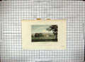 Old Print Engraving Exterior Prestwood Hall Leicestershire Neale Varrall