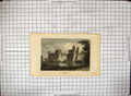 Original Old Antique Print Engraving Maxstoke Castle Warwickshire Architecture
