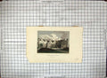 Old Antique Print Exterior Charlecote House Warwickshire Neale Engraving