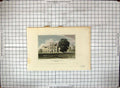 Old Print Exterior Coughton Court Warwickshire Neale Radclyffe Engraving