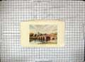Original Old Antique Print Colour Pershore Bridge River Church Trees