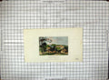 Antique Old Print Penshurst Kent Birth Place Philip Sydney Colour Engraving