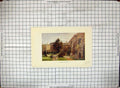 Original Old Antique Print Colour Architecture St. Peters-In-The-East Church