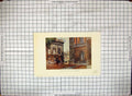 Old Antique Print Colour Christ Church Peckwater Quadrangle Architecture