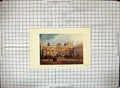 Original Old Antique Print Exterior Oriel College Architecture Colour