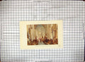 Original Old Antique Print Colour Interior Cathedral Christ Church