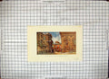 Original Old Antique Print Colour Ashmolean Musuem Sheldonian Theatre