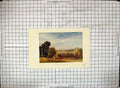 Original Old Antique Print Colour View Oxford England