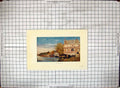 Original Old Antique Print Colour River Isis Boats