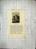 Antique Print Colour Engraving St. Briavel'S Castle Gloucestershire England