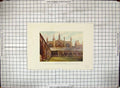 Original Old Antique Print Hand Ed Cloisters New College Chapel Joshua Reyns