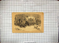 Original Old Antique Print Hunting England Horses Hounds Dogs