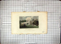Original Old Antique Print Hand Ed 1811 Lower Eatington Hall Warwickshire Neale