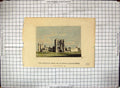 Old Antique Print Hand Coloured Castle Ashby Leicestershire 1773 Godfrey 18th