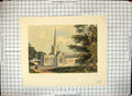 Antique Old Print Holy Trinity Church Stratford-On-Avon Warwickshire Hand Ed