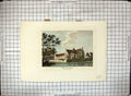 Antique Old Print 1783 Rodmarton Place Gloucestershire Hooper Hand Coloured