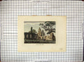 Old Antique Print Burnham Abbey Buckinghamshire 1787 Hooper Hand Coloured 18th