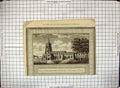 Original Old Antique Print View Chelmsford Church Essex England Architecture