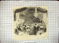 Old Print 1855 Jullien Music Concert Italian Opera Covent Garden Theatre 19th