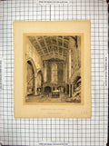 Old 1869 Interior Kitchen St. Mary Hall Coventry Keux Baynes Taunton Victorian