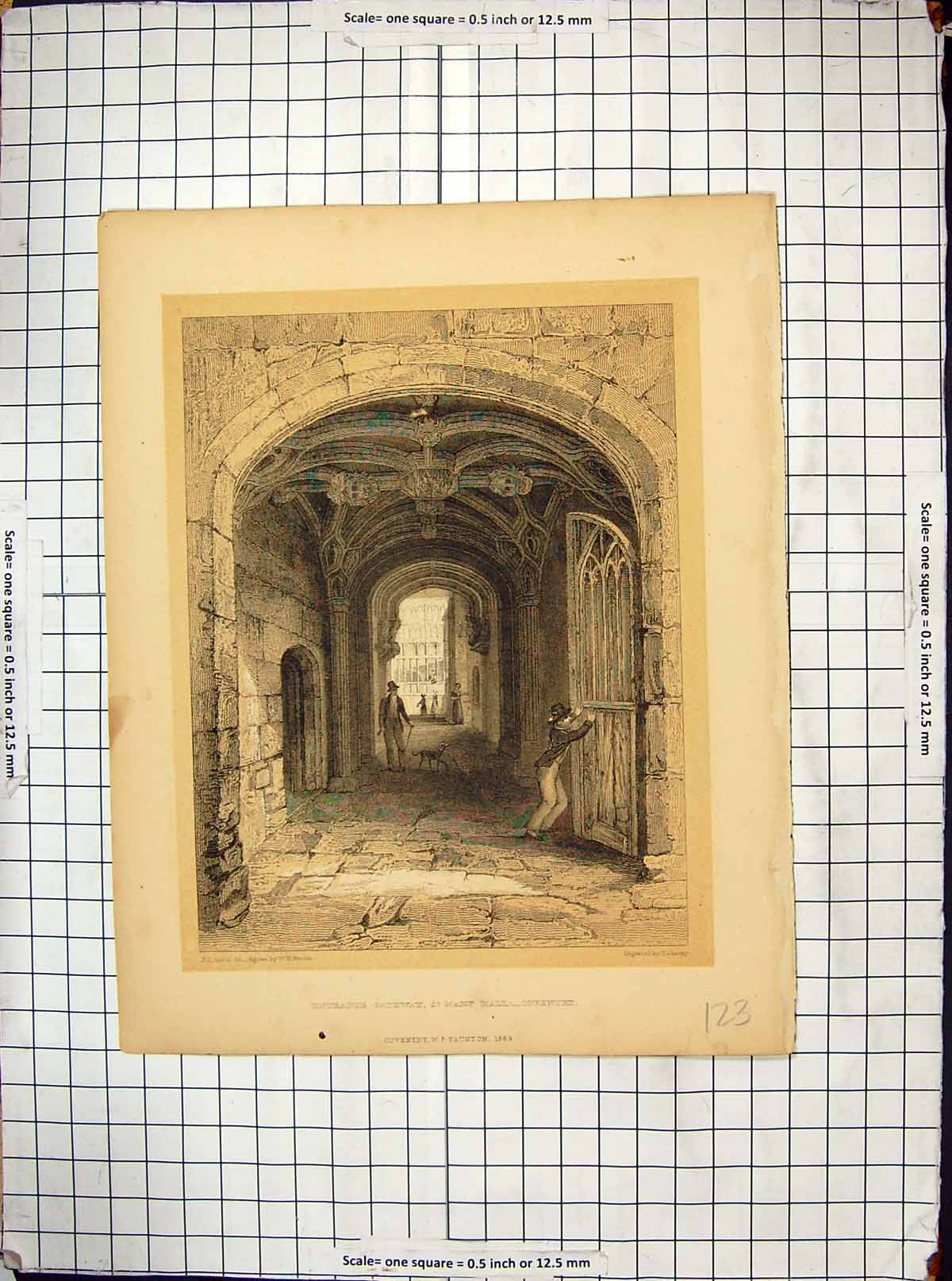Old 1869 Entrance Gateway St. Mary Hall Coventry Smith Redaway Brooke Victorian