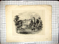Antique Print Exterior Warwick Castle Architecture Engraving Stone Brandard