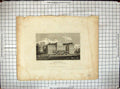 Antique Print Engraving Ragley Hall Marquis Hertford Radcliffe Architecture