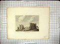 Antique Old Print Caesar'S Tower Kenelworth Castle Ruins 1783 Hooper Heath 18th
