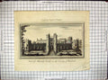 Original Old Antique Print View Maxtoke Castle Warwick England Architecture