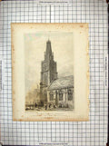 Old *6124 1828 Church St. Nicholas Gloucester Architecture Keux Bartl