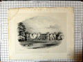 Antique Print Offchurch Bury Knightley Mansion House Brandard Architecture