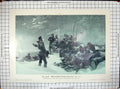 Original Old Antique Print North Pole Expedition Explorers Julius Ritter Payer