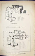 Old Plan Redstone Court Salop Henry Ripley Harris Building 1884 Archi Victorian