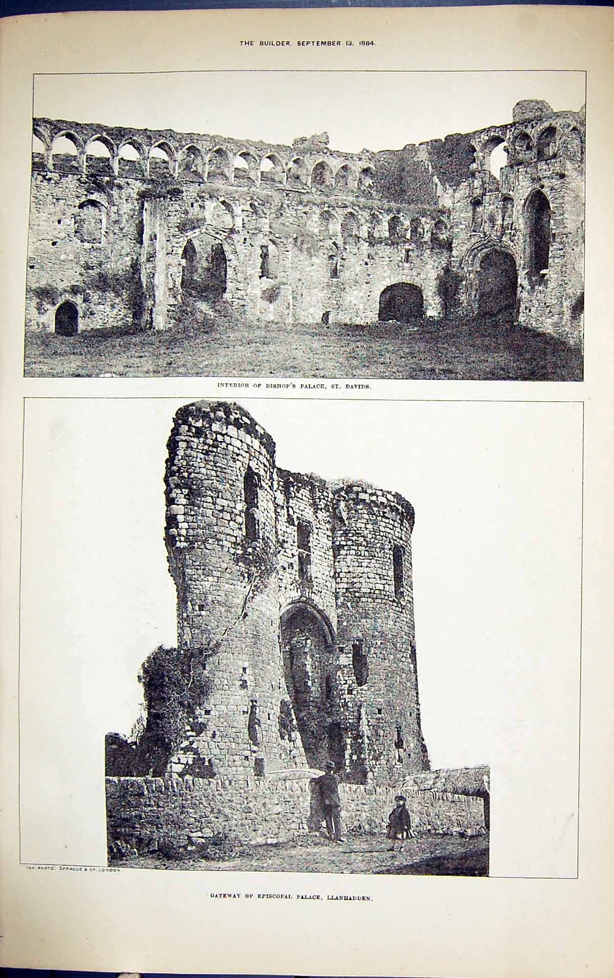 Old Gateway Episcopal Palace Llanhadden Bishop'S David'S Building 188 Victorian
