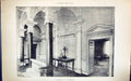 Old Print Interior Staircase Whitehall London Building 1884 Architecture 19th