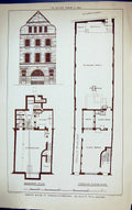 Old Plan Mission House George'S-In-The-East Keith Young Building 1884 Victorian