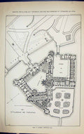 Old Plan Chateau Chantilly Duc D'Aumale Henri Daumet Building 1884 Ar Victorian
