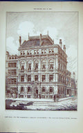 Old Hall Worshipful Company Butchers Peebles Building 1884 Architectu Victorian