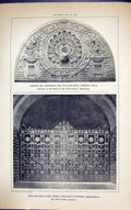 Old Oak Door-Head Billiard Wortley Building 1884 Architecture Hospita Victorian