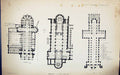 Old Plan Bamberg Martin Mens Peterborough Cathedral Building 1884 Arc Victorian